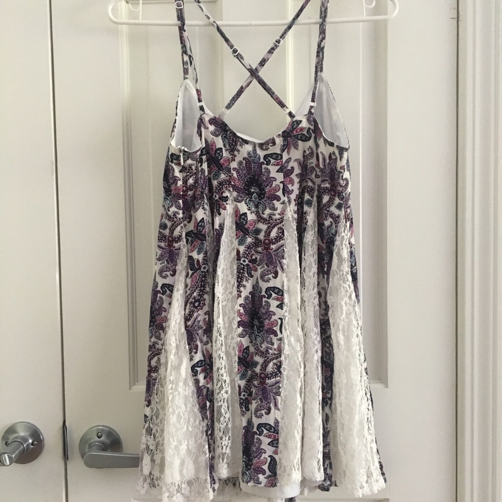 LACE PLEATED DRESS - Picture 2 of 4